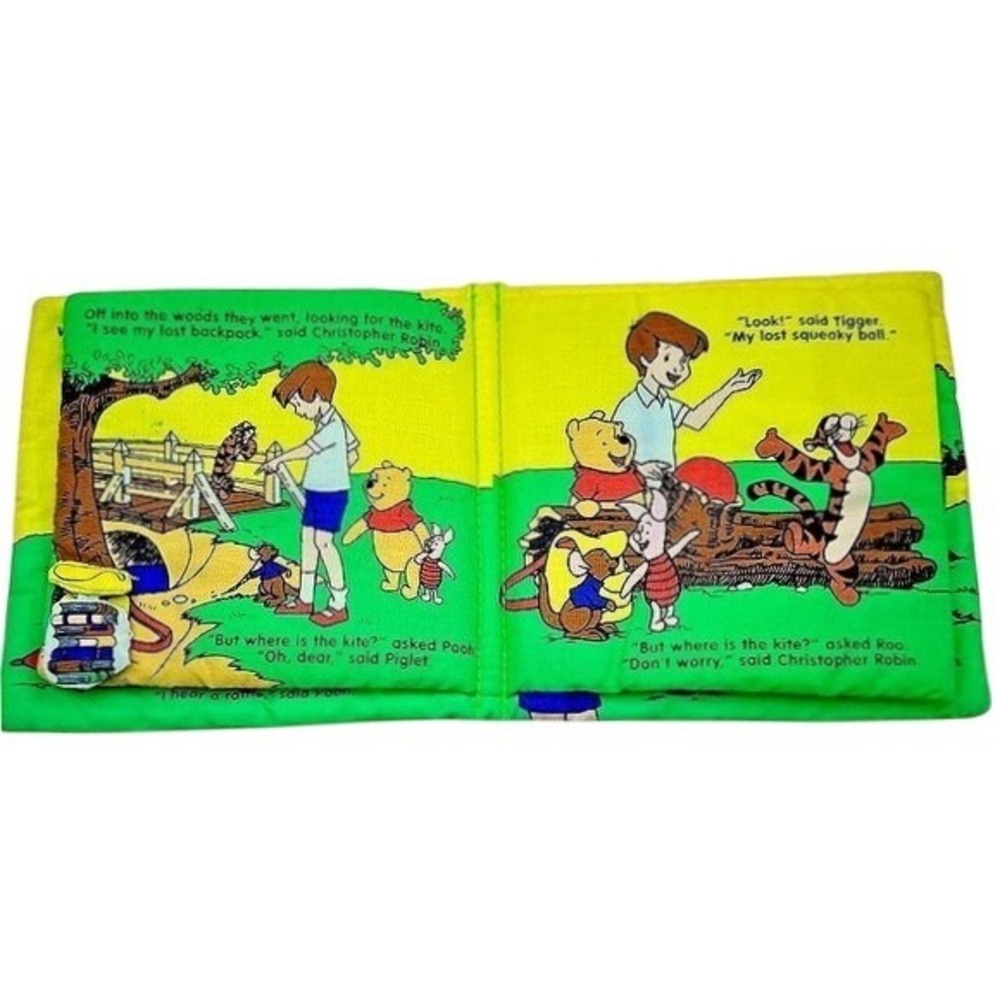 VINTAGE Disney Winnie Pooh Soft Cloth Book Pooh's Big Adventure 2005 SoftPlay - Picture 3 of 6